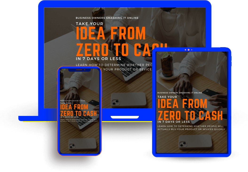 Idea From Zero To Cash Product Mockup