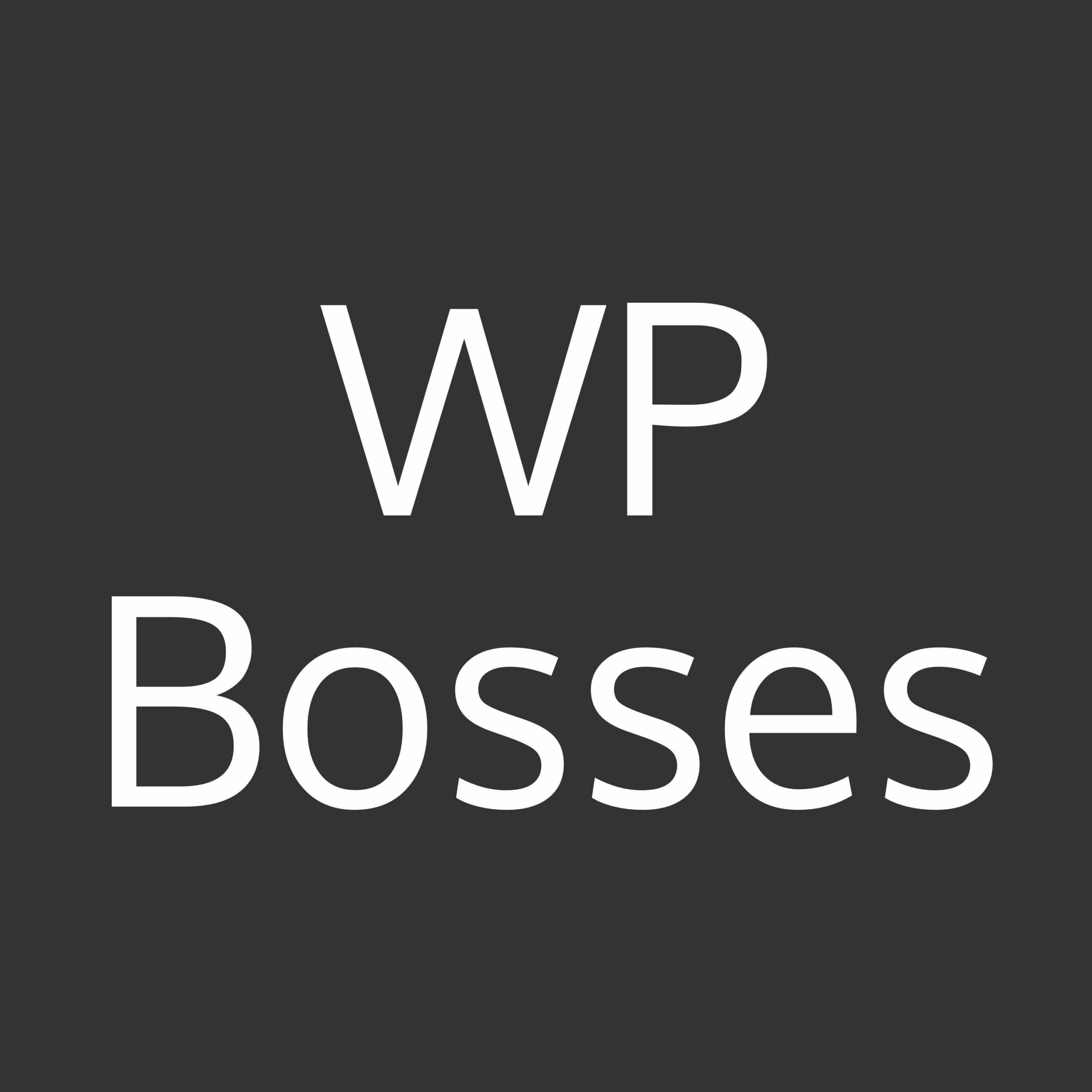 WP Bosses Logo